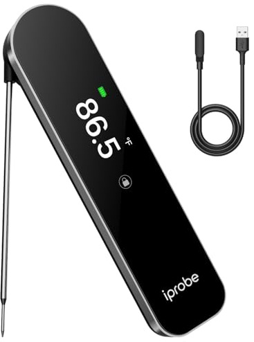 iProbe Meat Thermometer Digital -0.5 Sec Instant Read Food Thermometer for Cooking and Grilling Stocking Stuffers for Men Christmas Gifts for Men