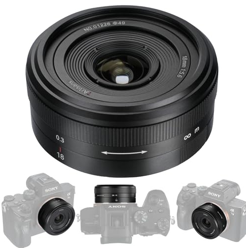 7artisans 18 mm F5,6 MF-objektiv för E-fäste A7 A7ll A7RlV A7S A7SII A7SIII A7C A9 A5000 A6100 A6300 A6400 A6500 A6600 NEX-3 NEX-5