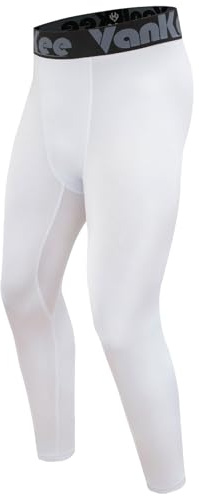 VanKee Compression Tights Pantalon Respirant à Séchage Rapide Moisture Wicking Mesh Design pour La Course à Pied Fitness Basketball Football