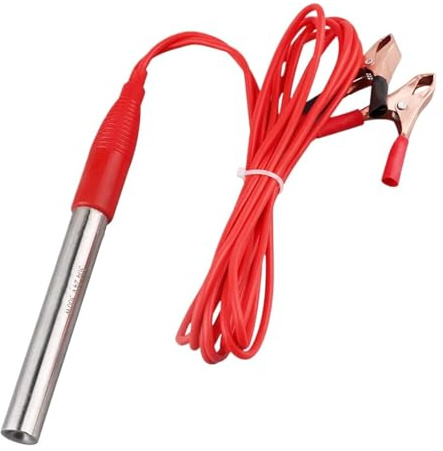 Calentador De Agua De Inmersión Portátil De 12 V Y 24 V Con Pinza De Cocodrilo For Viajes Y Acampadas, 150 W, 200 W, 300 W, 400 W Y 500 W.(12V,150w)