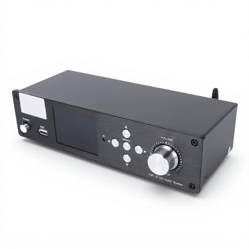 ASHATA 5.1 Surround Sound Decoder Separator Converter, för DTS AC3 LPCM, 192Khz 32Bit Stöder 4K HDMI ARC Optisk Koaxial USB Digital Analog AV-system, med BT 5.0-mottagare (EU)