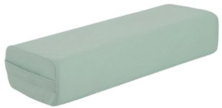 KESOTO Almohada de Meditación, Ligera, Rectangular Y de Apoyo Profesional con Asa para Y Pilates, Verde Claro