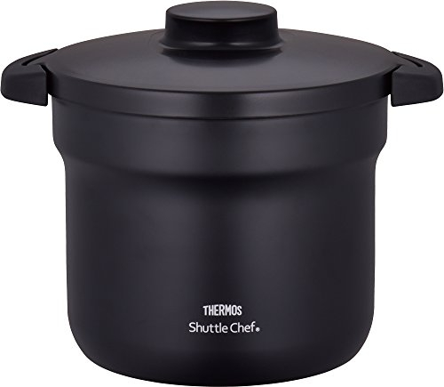 Thermos Vacuum Warm Cooker Shuttle Chef KBJ-4500 BK (Black) Japan Domestic Genuine Products