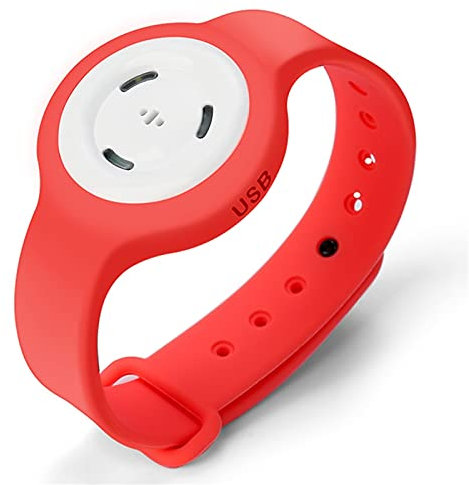 Gmjay Montre-Bracelet Anti-moustiques Électronique Anti-moustiques pour Enfants et Adultes,Red