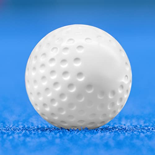 FORZA Match Hockey Dimple Balls - [6/12 Pack] | White Dimple FIH Regulation Hockey Balls (Pack of 6)