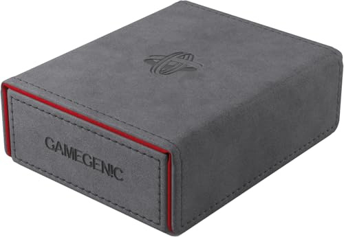 Gamegenic | UNIT Token Keep - Grey/Red | Trading Card Accessory