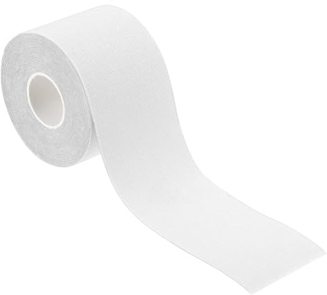 PATIKIL Cinta de aro aéreo de 16.4 pies x 2 pulgadas, cinta adhesiva atlética antideslizante cinta de agarre para yoga, cinta deportiva para envolver ejercicios, gimnasia, color blanco