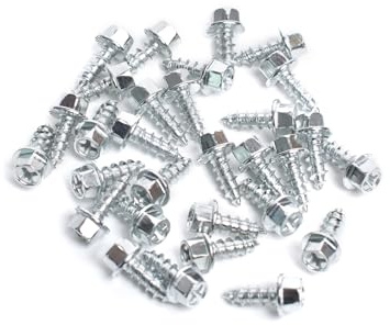Raprance Lot de 30 crampons à tête hexagonale en acier pour bottes de wading - Design à vis cruciforme pour semelles en caoutchouc et feutre