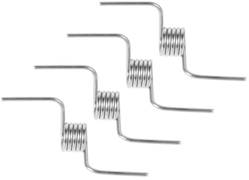 VINTORKY 4pcs Refrigerator Door Spring Replacement Refrigerator Door Mechanism Part Steel Fridge Spring Repair Set