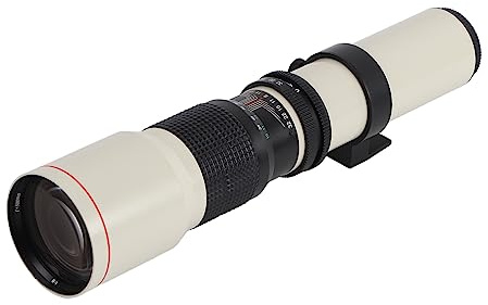 Qukaim 500 mm F8 F32 manuell fokusering teleobjektiv för Olympus OM monteringskamera, fast brännvidd, telefotografi, högpresterande lins