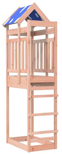 vidaXL Play Tower Brown 52.5 x 85 x 239 cm Solid Douglas Wood,