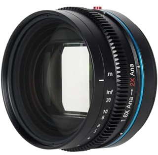 Lens Adapter, 1,25-facher anamorphotischer Adapter mit 67-, 72-, 77-, 82- und 92-mm-Ring, kann auf den 2-fachen Effekt erweitert Werden, kompatibel mit Sony Canon Nikon TAMRON-Objektiven