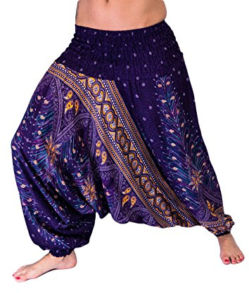 Mienloco Aladinhose Pumphose Yoga Damen Herren Sommer (Standard, A16)