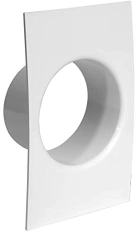 Ø 100 mm/Ø 10 cm Bride de raccordement de canal – Bride de tuyau droite en plastique – pour le chauffage – Refroidissement – Système de ventilation – ABS – Qualité supérieure