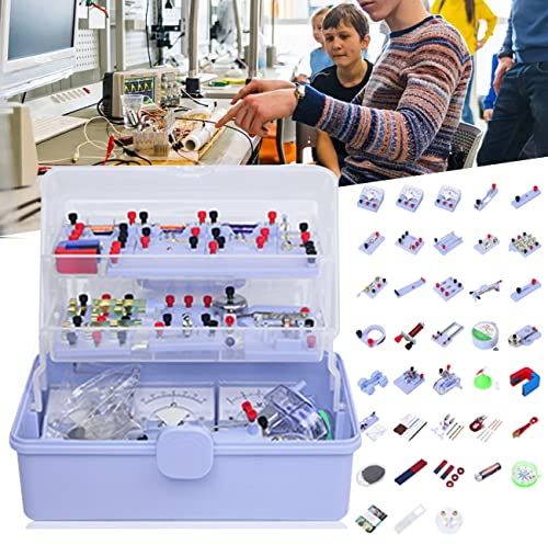 Physik Experimentierkasten Elektronik Baukasten für Kinder Physik Elektrizität und Magnetismus Experimente Wissenschaftslabor Grundlegende Schaltungslern Starter Kit