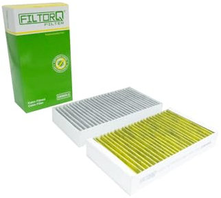 FILTORQ FILTER CK 8600-2 Innenraumfilter – Kabinenluftfilter Satz (2er Set) mit Aktivkohle kompatibel für Mercedes GL (X164), M Klasse (W164), R Klasse (W251)