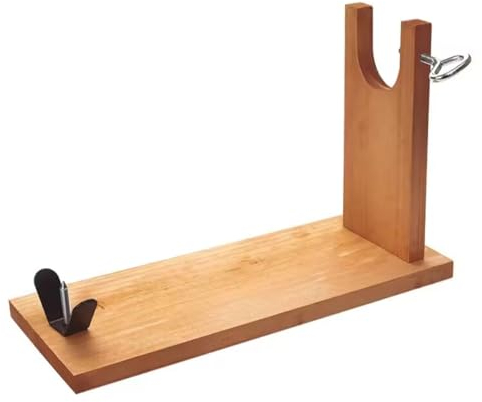 Super Mundo - Jamonero de Madera, Soporte jamonero, jamoneros Profesional,Tabla de Jamon para Jamón Ibérico(Luna)