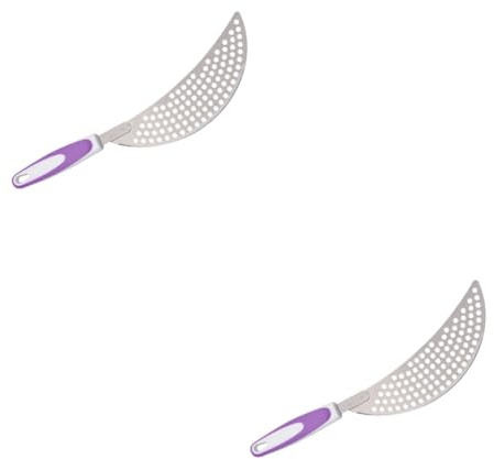 ABOOFAN 2 Pièces crépines d'évier passoire en métal en acier inoxydable filtre nouilles de pâtes passoire à casserole égouttoir à marmite Portable petits outils pot de nouilles spaghetti
