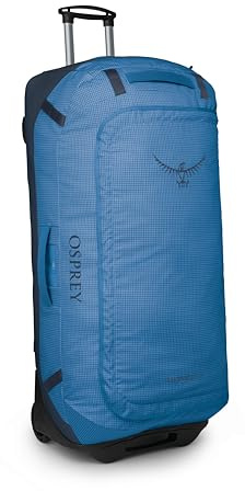 Osprey Transporter - Bolsa de Viaje con Ruedas de 120 L, Llama Azul/Azul Nocturno, Bolsa de Lona con Ruedas, Blue Flame/Nocturnal Blue, L, 120 litros