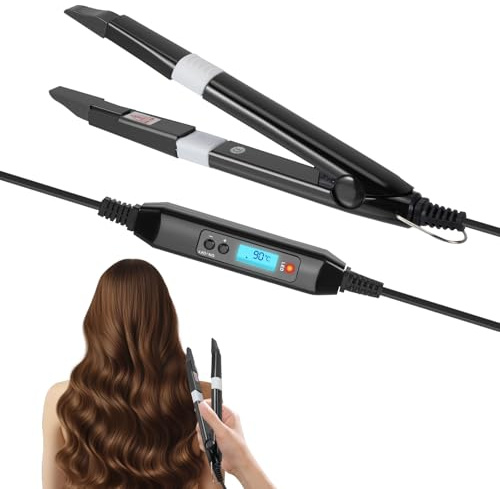 Professional Hair Extensions Iron with Adjustable Temp 176°F-392°F, Fusion Heat Hair Connector Wand Teflon-Coated, Professional Pre Bonded Hair Extensions Iron Kit Tool, LCD Display