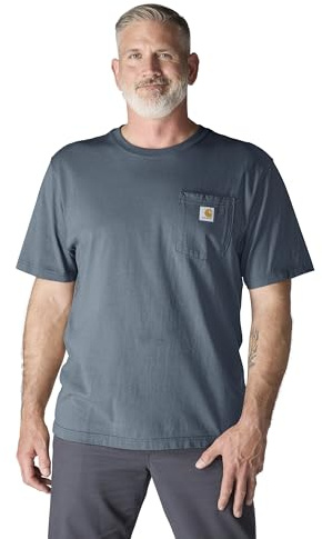 Carhartt Men's Iconic K87 Pocket T-Shirt, Bluestone, Large