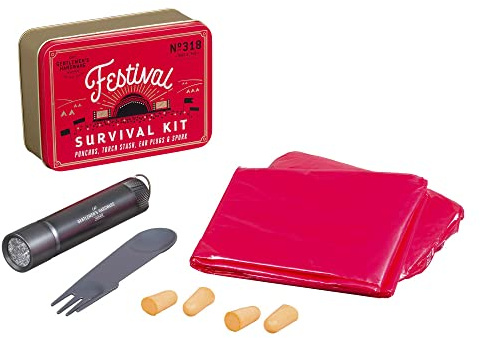 Gentlemen's Hardware Survival Kit de Survie pour Festival Unisexe, Rouge, Taille Unique