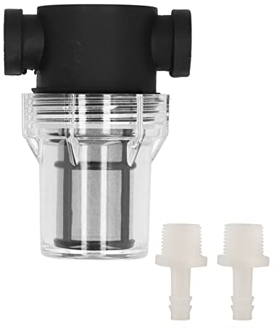 Beer Filter Inline Filter Strainer, Home Household Inline Beer Filter 150 Micron / 80 Mesh, Beer Mesh Filtration with 2 Barbs, Sediment Filter Attachment for Beer Water, Brewing Hose Online Strainer