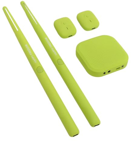 Virtuellt Elektroniskt Trumset, Air Drum Sticks, Electronic Air Drum Rock Beat Rhythm Stick Slagverksinstrument Verktyg för Vuxna, Barn (Grön)