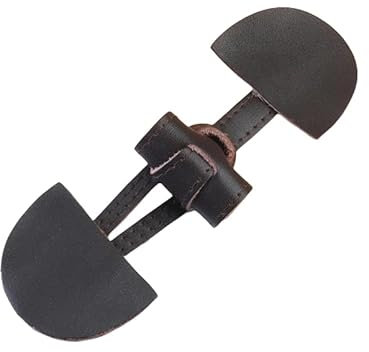 TAMUNI 10SET 50mm Leder Knebelknöpfe und Schlaufen Knebelknöpfe für Strickjacken Knebelknöpfe zum Stricken Anzug Kleidung Jeans Basteln DIY Kleidung