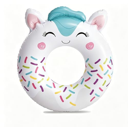 Swimming Rings for Kids Age 6-12,Swimming Donut Inflatable Pool Floats Rubber Ring, 30 (76cm) Unicorn Pool Float Swim Tubes,Summer Swimming Water Beach Toys,Pool Party Decorations,Summer Gift for Kid