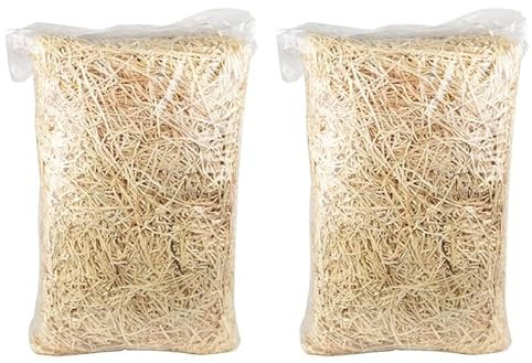 SHOBI Trucioli Legno per Cesti 1 kg, Paglia per Confezioni Natalizie e Confezioni Imballaggio (1 kg)