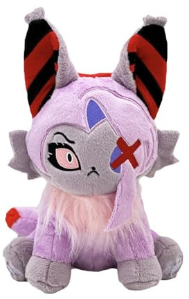 RDCIRP Peluche de l'hôtel Hazbin, adorables Animaux en Peluche, poupées Anges Miaou, Jouets, Personnages Miaou, Anime, Peluches, Oreiller, poupée for Enfants et Adultes(Rose)