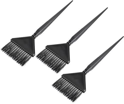 Toyvian Juego de 3 Brochas para Teñir el Cabello Cerdas Flexibles Herramienta Profesional para Salón y Uso Doméstico Adecuado para Aplicar Tinte y Acondicionador de Color Aleatorio