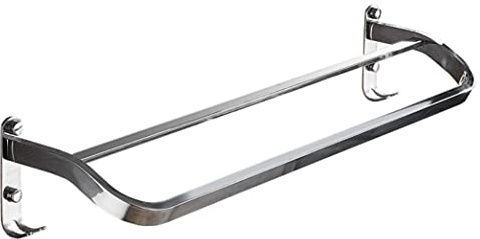 Toallero doble de acero inoxidable 304, soporte para toallas de cocina y baño, diseño que ahorra espacio, soporte de toalla independiente de 70 cm y elegante solución de almacenamiento
