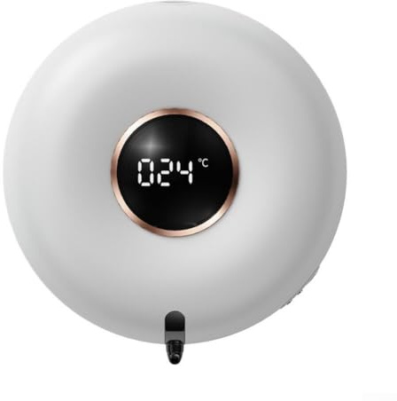 Pompe à Savon Automatique Rechargeable 280ml pour Cuisine Salle de Bain Distributeur Mural Mousse avec Capteur Infrarouge Matériel ABS Blanc