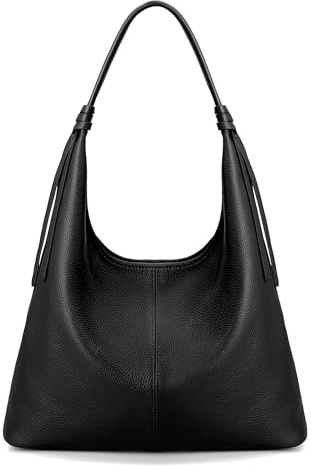 befen Genuine Leather Handbags for Women Large Tote Bag with Keychain | Soft Leather Shoulder Bags Women Slouchy Hobo Bag