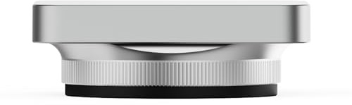 Urth Fyrkantigt Objektivskydd i Aluminium: Kompatibel med Sony FE 24/40/50mm G-serien, Kompatibel med Zeiss 55mm och RX1R III — Motljusskydd i metall med adapterring och objektivlock (Silver)