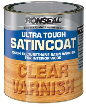 Ronseal UTVSC250 250ml Ultra Tough Internal Clear Satincoat Varnish