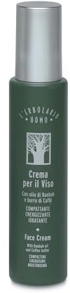 L'Erbolario Crema Viso Uomo, Trattamento a Rapido Assorbimento, per Tutti Tipi di Pelle, Formato 50 ml