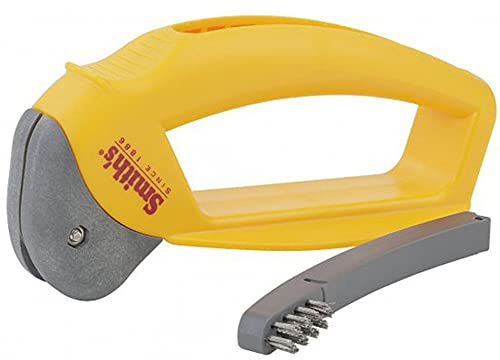 SMITH'S SINCE 1886 Abrasives Axe & Machete Sharpener, Coase Carbide, Yellow #50523