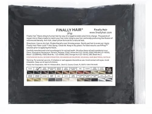 Hair Building Fibers 57 Grams. Highest Grade Refill That You Can Use for Your Bottles From Competitors Like Toppik?, Xfusion?, Miracle Hair? (Soft Black)