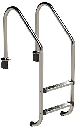 Ideal Shoes 2 Niveles tiefbec Ken Escalera Piscina Escalera Escalera para Piscina de Acero Inoxidable Escalera Escalera