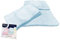 Tex family Set Asciugamani Spugna Tela Aida da ricamare Punto Croce 1+1 con OBLÒ Viso E OSPITE Complete di Sacco WASHY - Azzurro