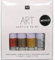 Rico Design Art Künstler Acrylfarben Set Metallic - 4 Farben je 12 ml Tuben - Malfarbe für Anfänger, Profikünstler, Kinder & Erwachsene