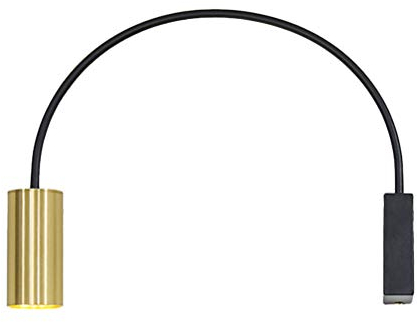 Moderne Schwanenhals Wandleuchte Innen Verstellbarer Flexibler Arm Wandlampe aus Messing Wand-Leselampe Nachttischlampe, Minimalismus Design Wandstrahler, für Schlafzimmer Wohnzimmer Esszimmer Flur