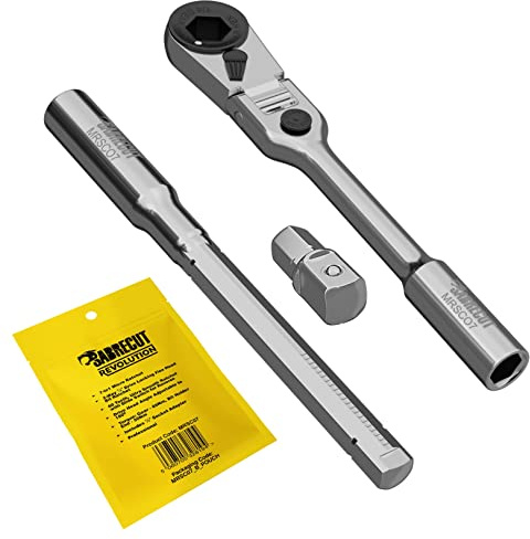 SabreCut 1pc MRSC07 6.3mm 1/4 HEX 1/4 Square Edelstahl Bit Ratsche