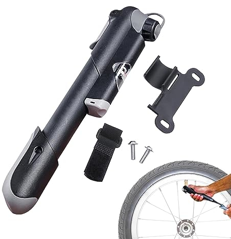 Rennrad-Handrad-Reifenpumpe, Hochdruck-Fahrrad-Handpumpe, Fahrrad-Luftballpumpe, Mini-Fahrradpumpe, tragbare kompakte Fahrradpumpe, Hochdruck-Rahmenpumpe 260 PSI – Luft-Handpumpe, passend für Presta,