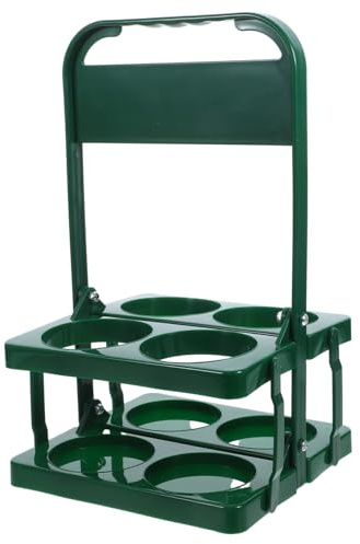 SEWOART Rack Design Multi-functional and Compartments Spacious Bottle Foldable Carrier with Handle for Sturdy Construction Or Wine Bottled Grapes Party Or Housewarming