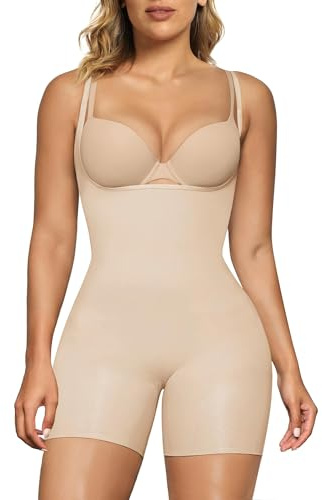 SHAPERX Bodies Reductor Mujer Control de Abdomen Bodysuit Adelgazante Body Shaper Invisibles Fajas Colombianas