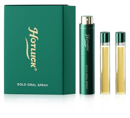 Hotluck Gold Oral Spray - Breath Spray for Bad Breath, Fresh Breath Spray, Mouth Freshener, Cool Mint 9ml*3 (Set of 1)